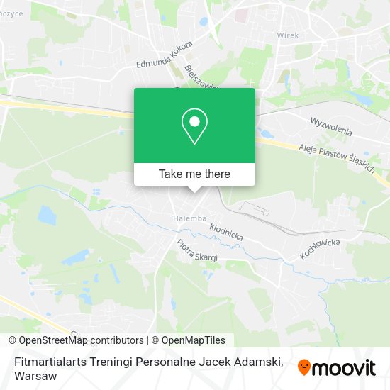 Fitmartialarts Treningi Personalne Jacek Adamski map