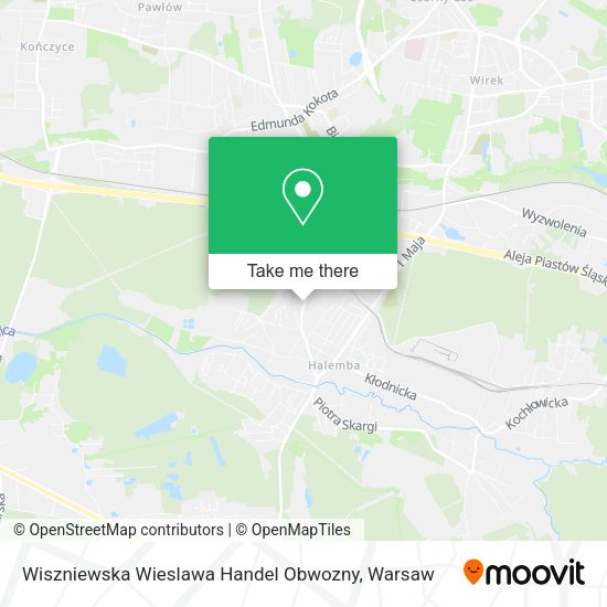 Wiszniewska Wieslawa Handel Obwozny map