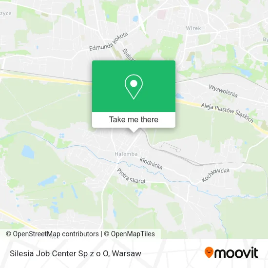 Карта Silesia Job Center Sp z o O