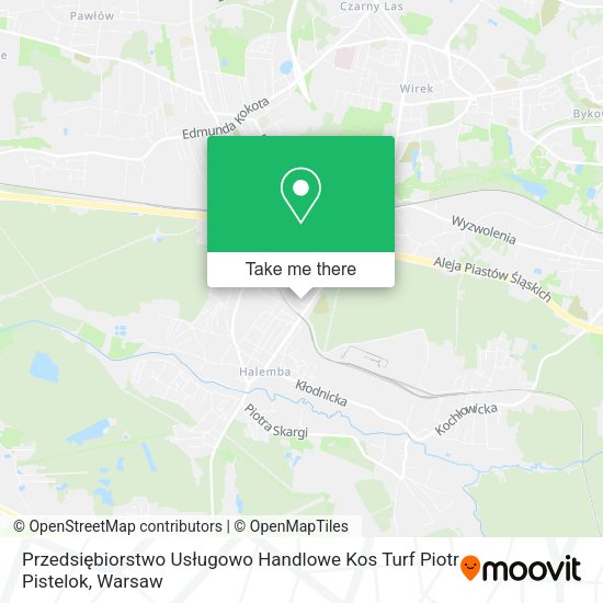 Przedsiębiorstwo Usługowo Handlowe Kos Turf Piotr Pistelok map