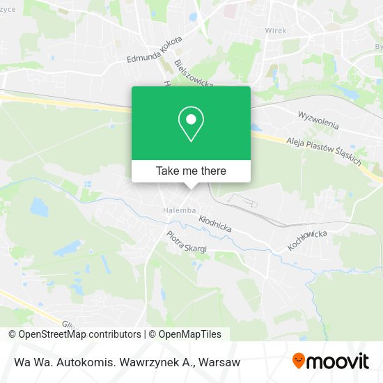 Wa Wa. Autokomis. Wawrzynek A. map