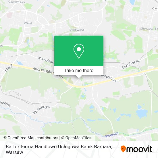 Bartex Firma Handlowo Usługowa Banik Barbara map