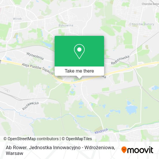 Ab Rower. Jednostka Innowacyjno - Wdrożeniowa map