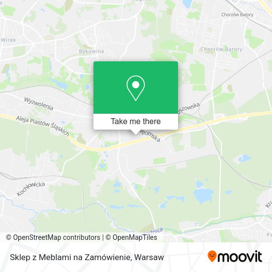 Sklep z Meblami na Zamówienie map