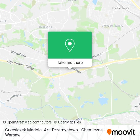 Grzesiczek Mariola. Art. Przemysłowo - Chemiczne map