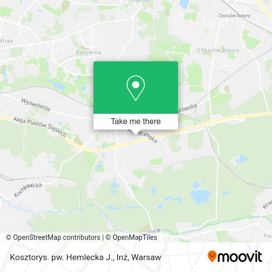 Kosztorys. pw. Hemlecka J., Inż map