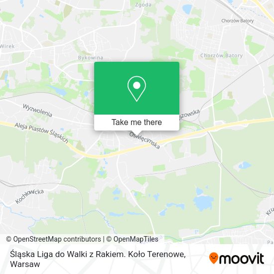 Śląska Liga do Walki z Rakiem. Koło Terenowe map