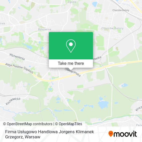 Firma Usługowo Handlowa Jorgens Klimanek Grzegorz map