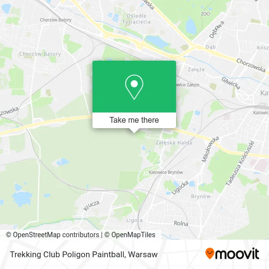 Карта Trekking Club Poligon Paintball