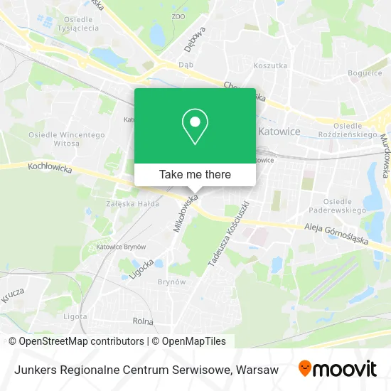 Карта Junkers Regionalne Centrum Serwisowe