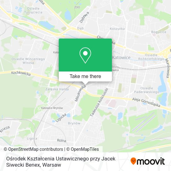 Ośrodek Kształcenia Ustawicznego przy Jacek Siwecki Benex map