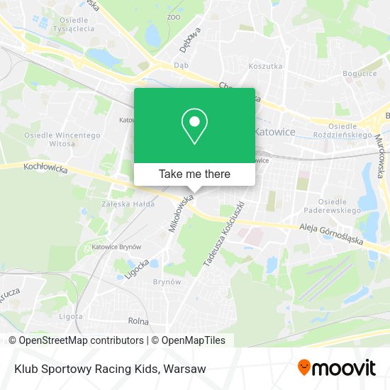 Klub Sportowy Racing Kids map