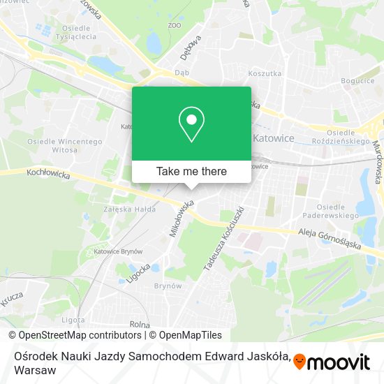 Ośrodek Nauki Jazdy Samochodem Edward Jaskóła map