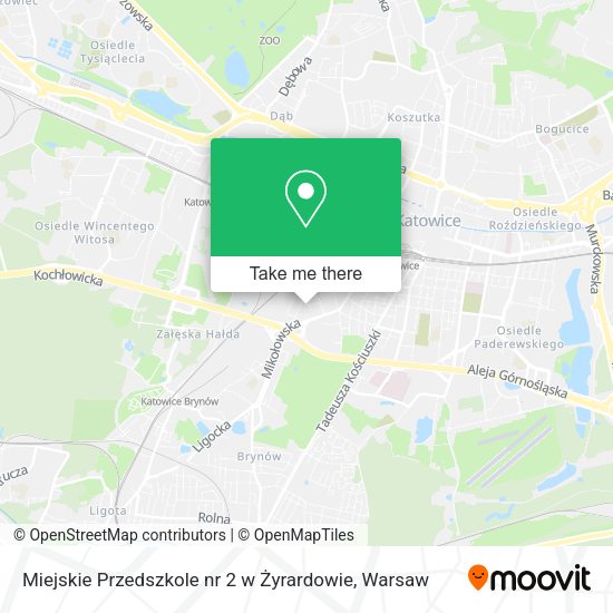 Карта Miejskie Przedszkole nr 2 w Żyrardowie