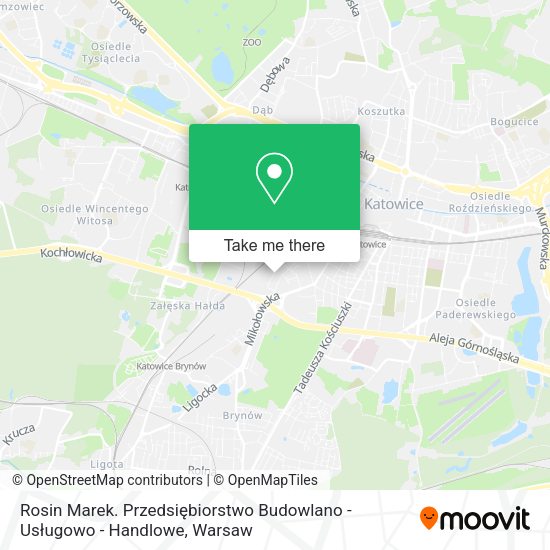 Rosin Marek. Przedsiębiorstwo Budowlano - Usługowo - Handlowe map