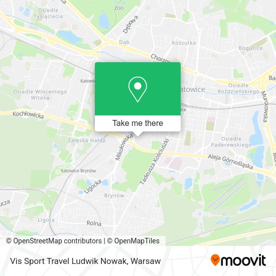 Vis Sport Travel Ludwik Nowak map