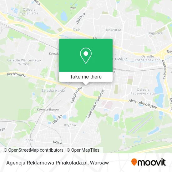Карта Agencja Reklamowa Pinakolada.pl