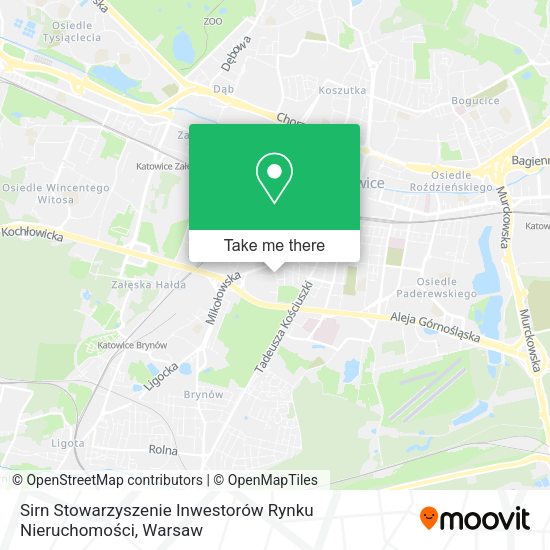 Sirn Stowarzyszenie Inwestorów Rynku Nieruchomości map