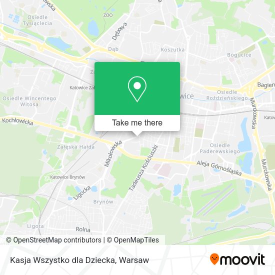 Kasja Wszystko dla Dziecka map