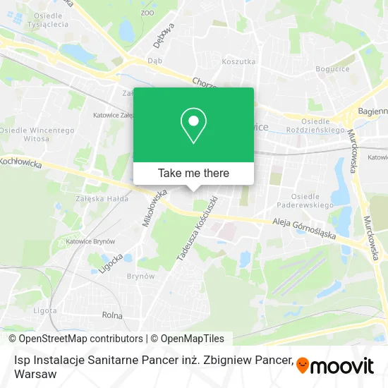 Карта Isp Instalacje Sanitarne Pancer inż. Zbigniew Pancer