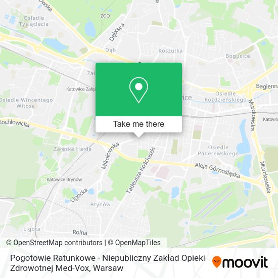 Pogotowie Ratunkowe - Niepubliczny Zakład Opieki Zdrowotnej Med-Vox map