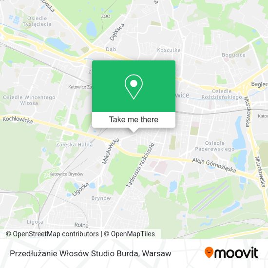 Przedłużanie Włosów Studio Burda map