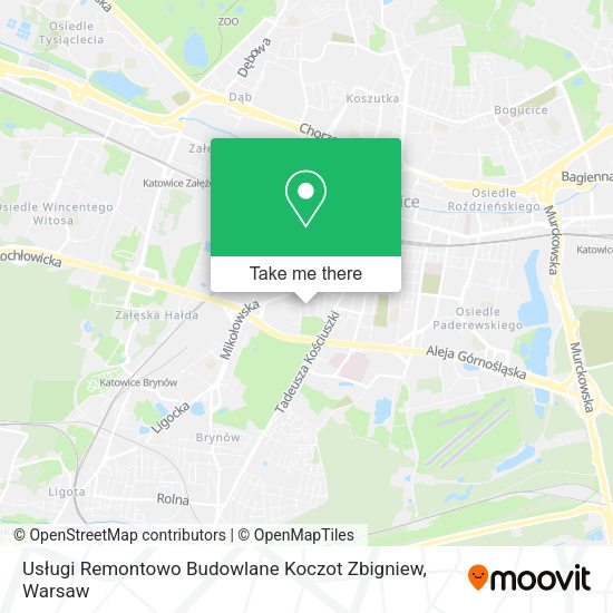 Usługi Remontowo Budowlane Koczot Zbigniew map