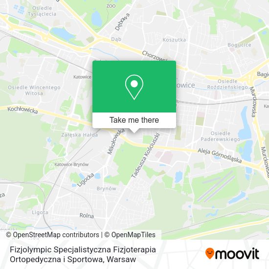 Fizjolympic Specjalistyczna Fizjoterapia Ortopedyczna i Sportowa map