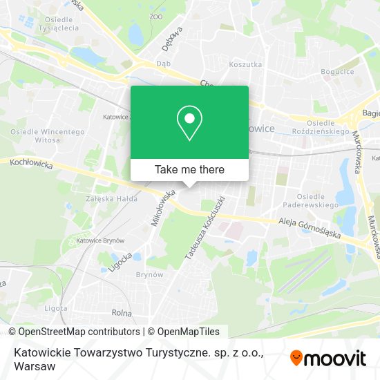 Katowickie Towarzystwo Turystyczne. sp. z o.o. map