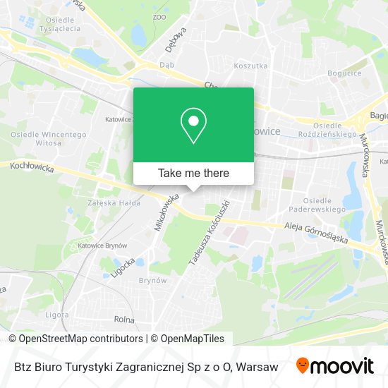 Btz Biuro Turystyki Zagranicznej Sp z o O map