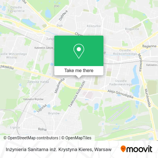 Карта Inżynieria Sanitarna inż. Krystyna Kieres
