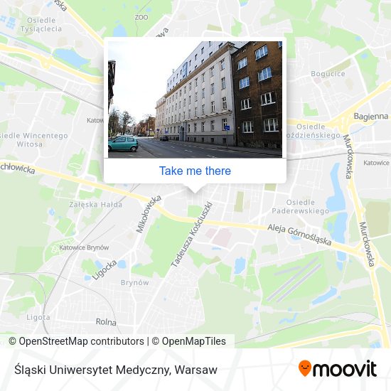 Śląski Uniwersytet Medyczny map