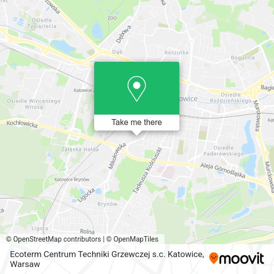 Карта Ecoterm Centrum Techniki Grzewczej s.c. Katowice