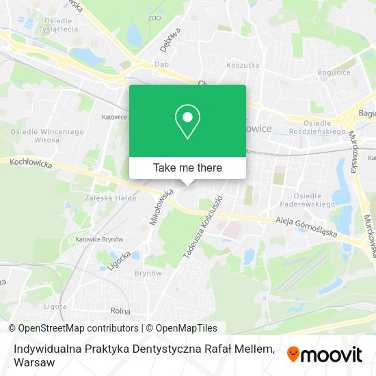 Indywidualna Praktyka Dentystyczna Rafał Mellem map