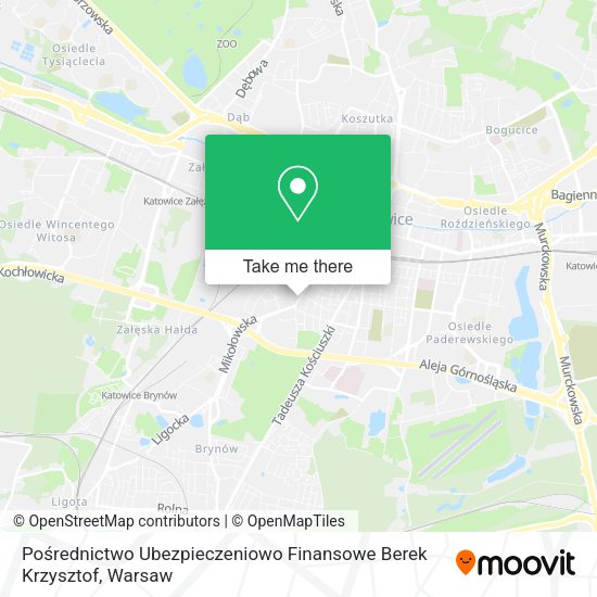 Pośrednictwo Ubezpieczeniowo Finansowe Berek Krzysztof map