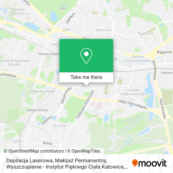 Depilacja Laserowa, Makijaż Permanentny, Wyszczuplanie - Instytut Pięknego Ciała Katowice map