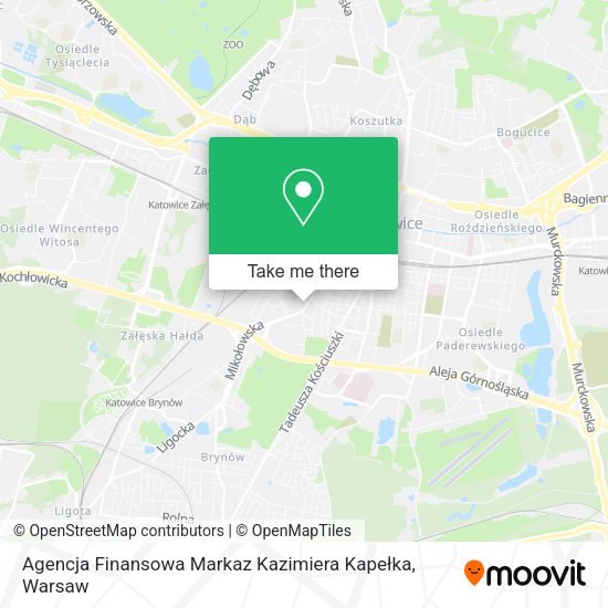 Agencja Finansowa Markaz Kazimiera Kapełka map