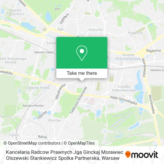 Kancelaria Radcow Prawnych Jga Ginckaj Morawiec Olszewski Stankiewicz Spolka Partnerska map