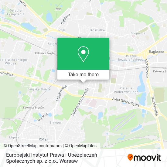 Europejski Instytut Prawa i Ubezpieczeń Społecznych sp. z o.o. map