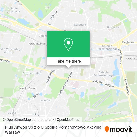 Plus Anwos Sp z o O Spolka Komandytowo Akcyjna map