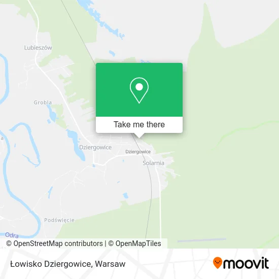 Карта Łowisko Dziergowice