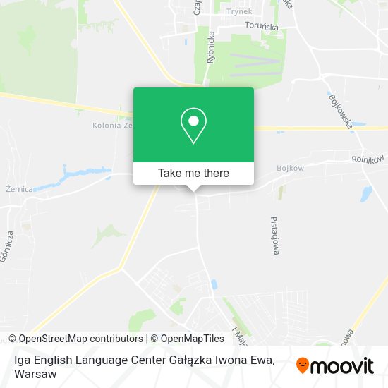 Iga English Language Center Gałązka Iwona Ewa map