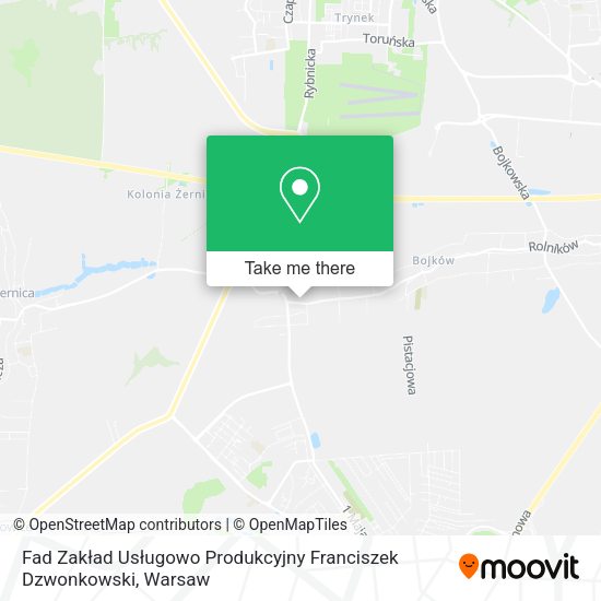 Fad Zakład Usługowo Produkcyjny Franciszek Dzwonkowski map