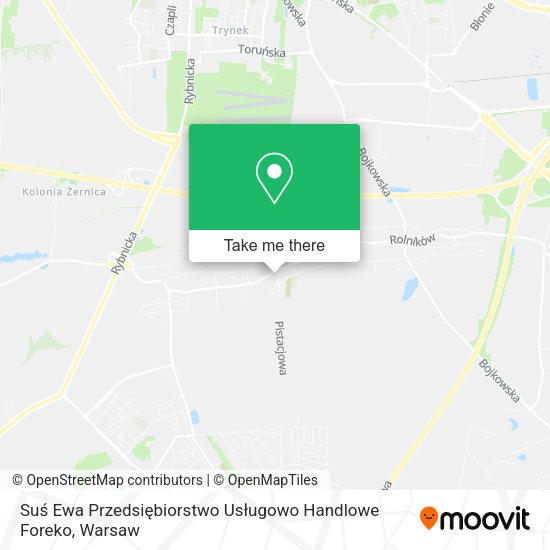 Suś Ewa Przedsiębiorstwo Usługowo Handlowe Foreko map