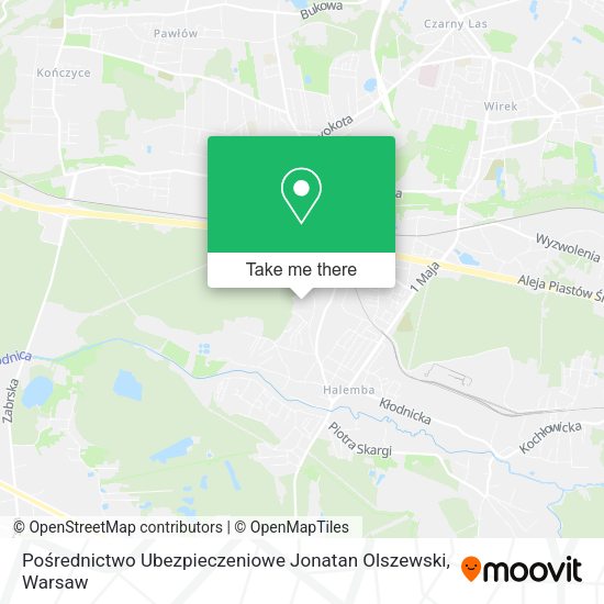 Pośrednictwo Ubezpieczeniowe Jonatan Olszewski map