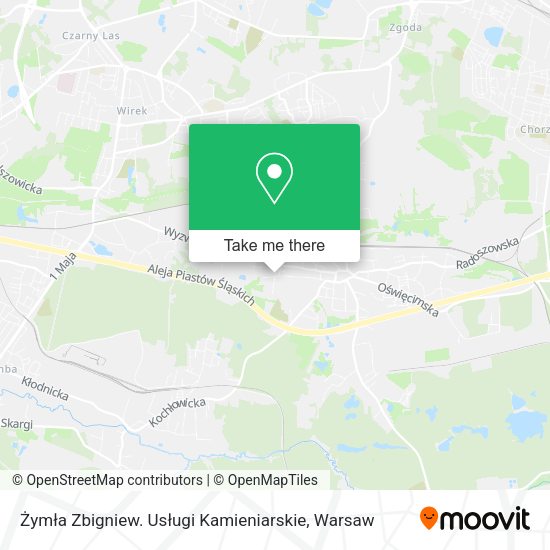 Żymła Zbigniew. Usługi Kamieniarskie map