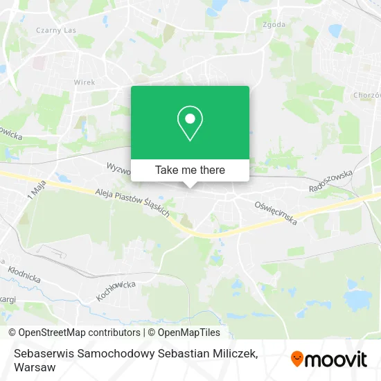 Карта Sebaserwis Samochodowy Sebastian Miliczek