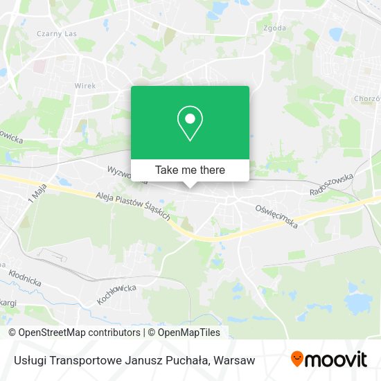 Usługi Transportowe Janusz Puchała map