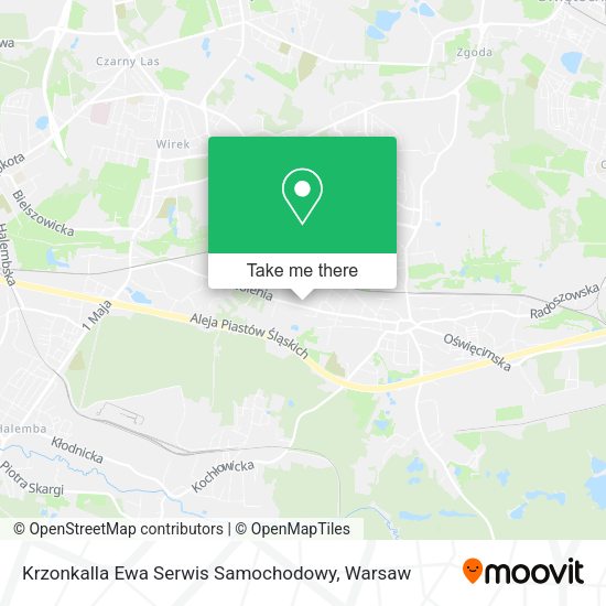 Krzonkalla Ewa Serwis Samochodowy map