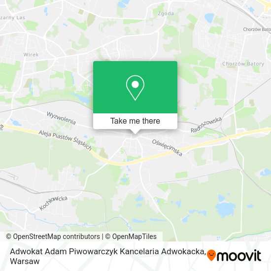 Adwokat Adam Piwowarczyk Kancelaria Adwokacka map